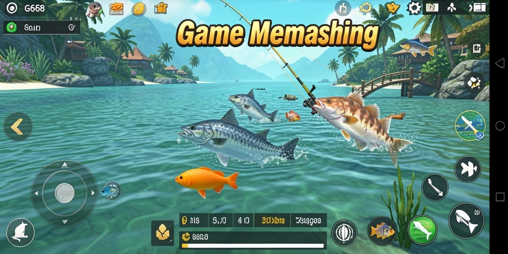 Tampilan permainan G668 menampilkan pengalaman memancing yang seru dan interaktif.