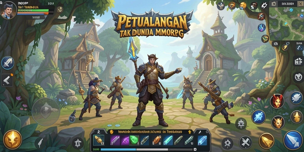 Tampilan gameplay seru di dunia fantasi INDORP.