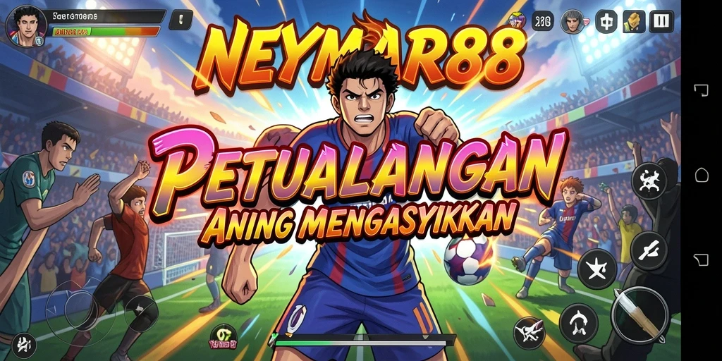Tampilan gameplay seru dalam NEYMAR88 dengan karakter Anime yang menarik.