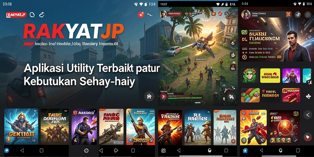 Tampilan antarmuka RAKYATJP yang sederhana dan user-friendly.